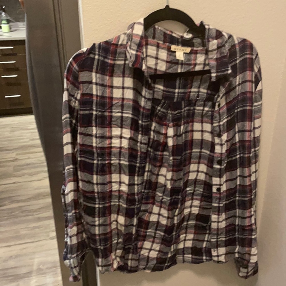 Red white and blue small flannel